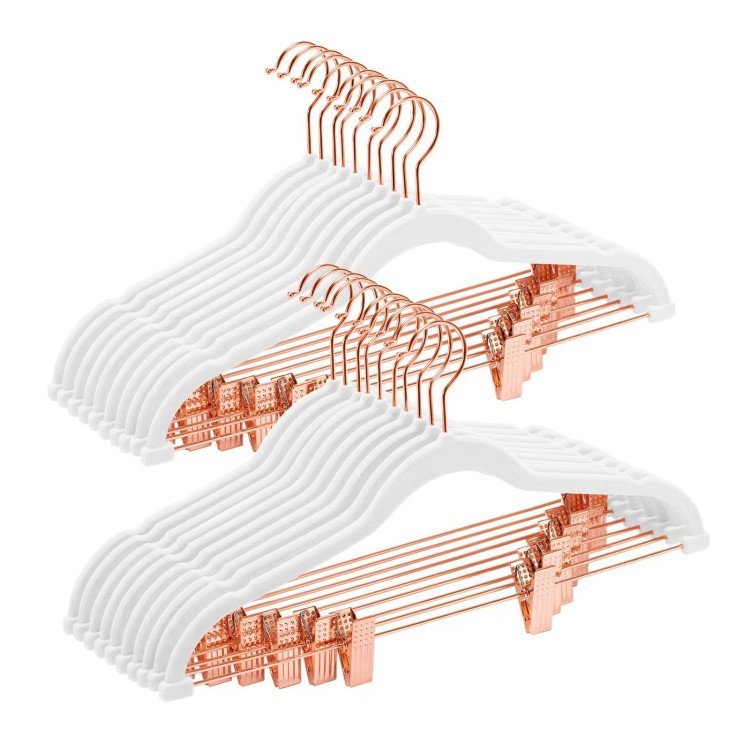 velvet skirt hangers with clips gold velvet hangers manufacturer